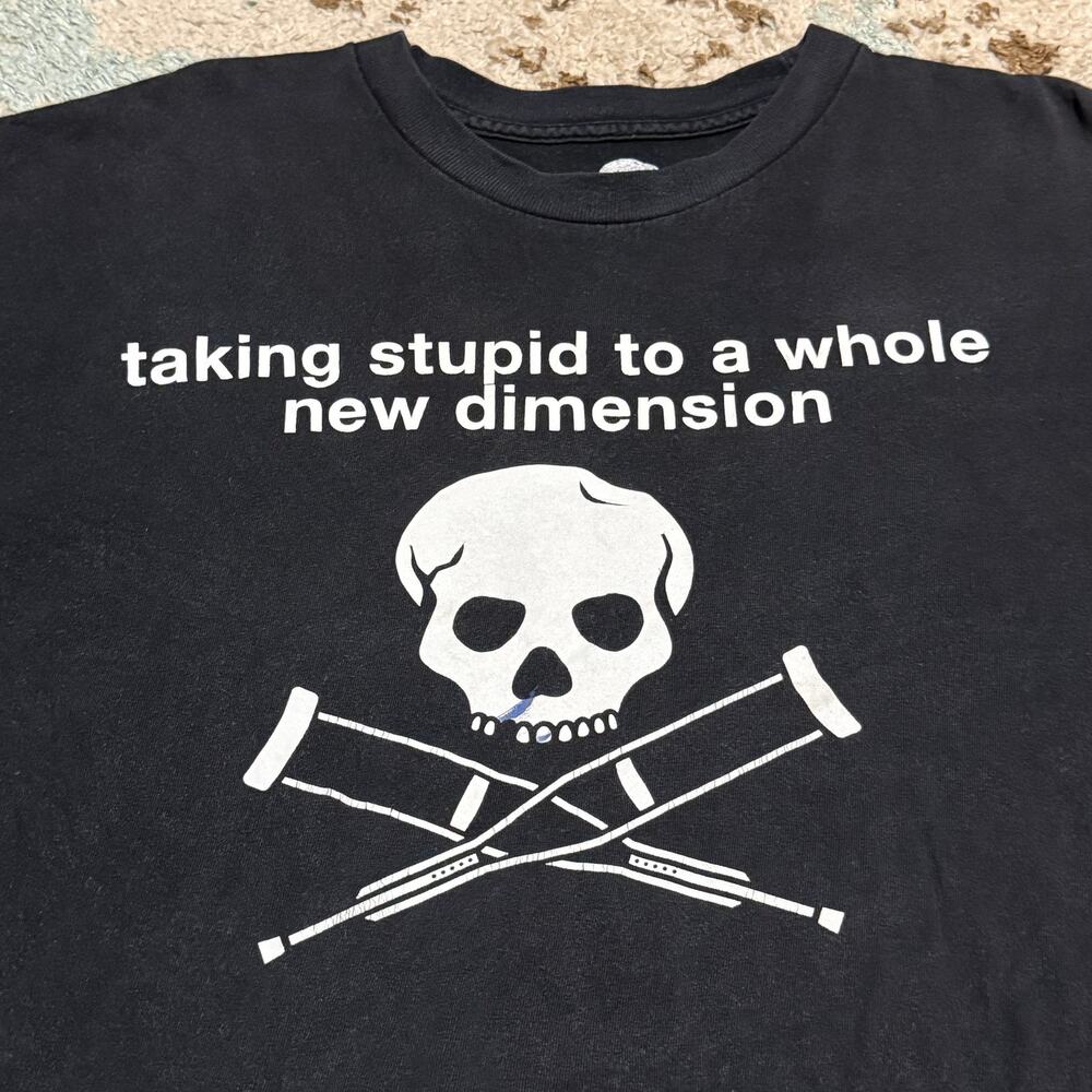 2010 Jackass 3D Stupid New Dimension Shirt XL Movie Steve O Johnny Knoxville